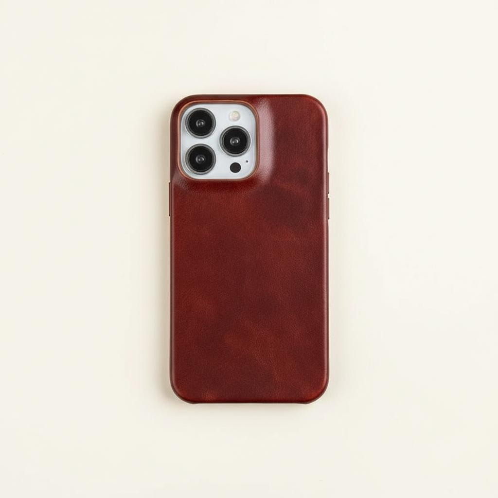 Oil Wax Genuine Leather Apple iPhone Case