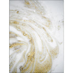 Modern watercolor pattern rug gold and white polyester rug washable non-slip backing rug for the bedroom