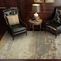 Yellow casual rug polyester abstract rug washable non-slip backing rug for living room