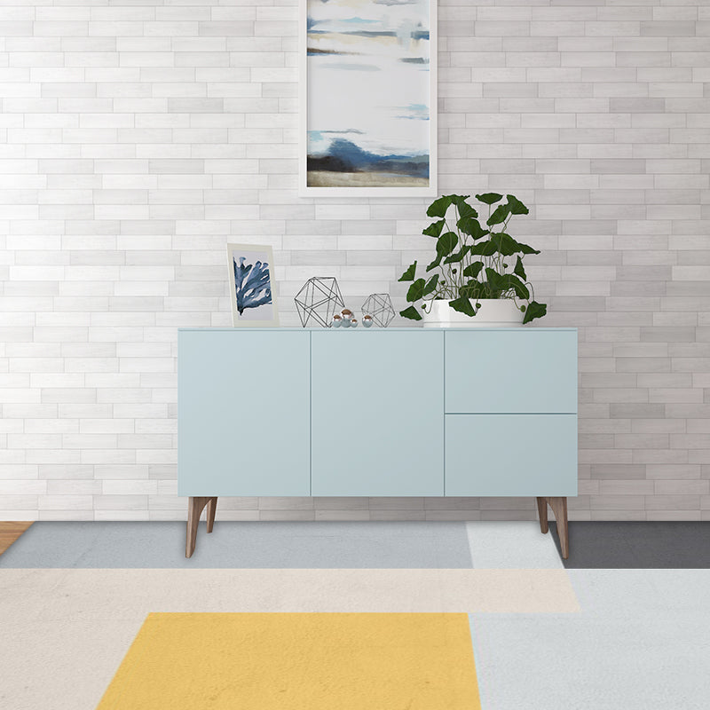 Modern living room rug Multicolor color block print rug Polyester washable non-slip backing rug