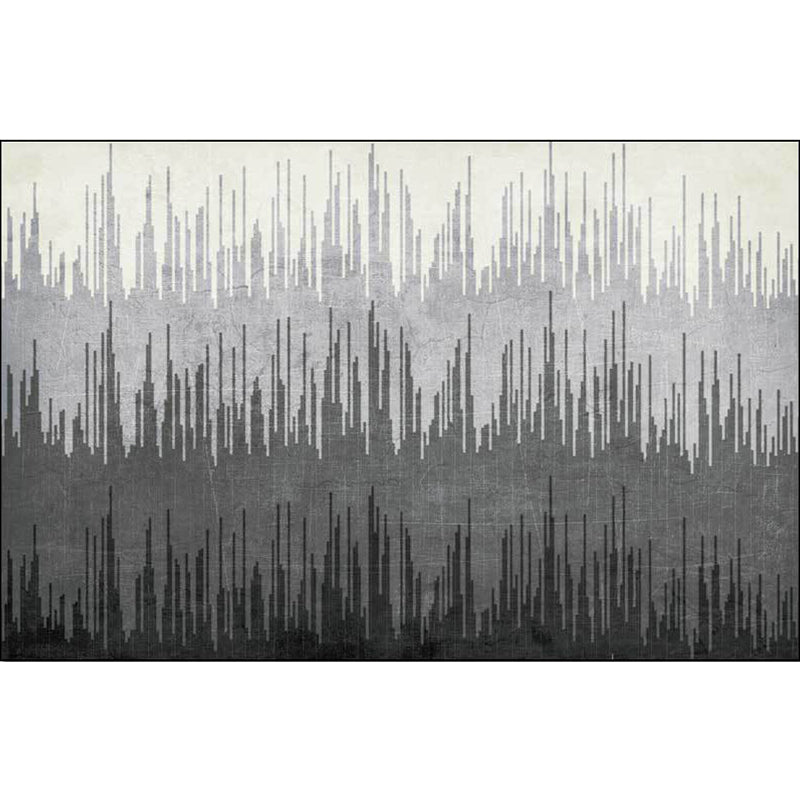 Modern living room rug Gray abstract color body line pattern rug Polyester washable rug