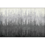 Modern living room rug Gray abstract color body line pattern rug Polyester washable rug