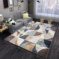 Stylish color box geometric pattern rug multicolor novelty rug polyester washable non-slip rug for the living room