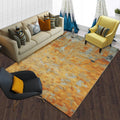 Funky Abstract Rug Orange Casual Rug Polyester Washable Rug for the Bedroom