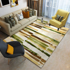 Modern Brushstroke Paint Rug Multicolored Polyester Rug Washable Area Rug for the Living Room