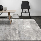 Unusual Abstract Carpet Gray Modern Carpet Polyester Washable Non-Slip Back Carpet for Living Room