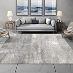 Unusual Abstract Carpet Gray Modern Carpet Polyester Washable Non-Slip Back Carpet for Living Room