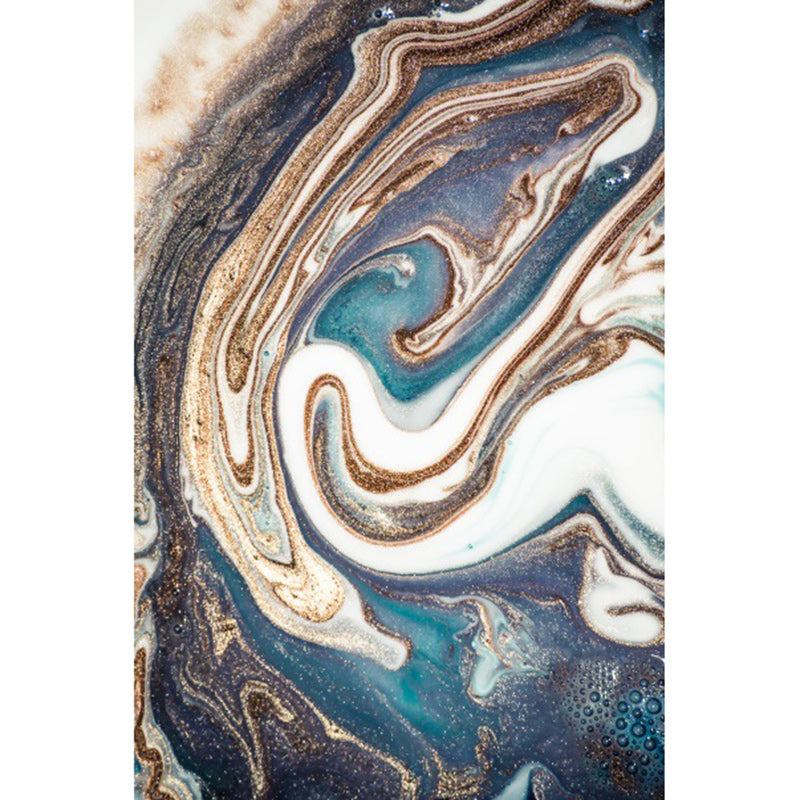 Unique watercolor pattern rug blue multicolor modern rug polyester washable non-slip backing rug for the living room