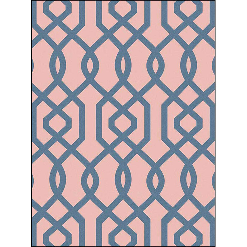 Simple geometric rug Pink Polyester rug machine washable non-slip backing rug for the bedroom