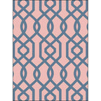 Simple geometric rug Pink Polyester rug machine washable non-slip backing rug for the bedroom