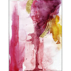 Pink Bedroom Rug Modern Abstract Watercolor Pattern Rug Polyester Stain Resistant Washable Rug