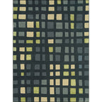 Simple novelty carpet in green checkered pattern Carpet Polyester Non-slip Stain-resistant rug for home decoration