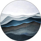 Colorful Bedroom Carpet Modern Abstract Mountain Pattern Area Rug Polyester Pet-Friendly Washable Rug