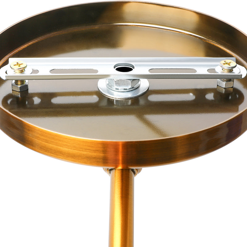 Retro Dome Wall Lamp 1 Bulb Metal Wall Lighting with Swingarm in Brass/Chrome for Bathroom