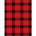 Modern living room rug in brown and red tartan pattern rug polyester pet-friendly area rug