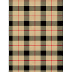 Modern living room rug in brown and red tartan pattern rug polyester pet-friendly area rug