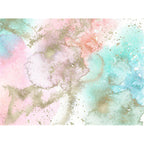 Modern living room rug in pink and blue abstract spray print rug polyester washable non-slip floor rug