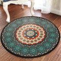 Oriental Moroccan rug in blue floral pattern rug polyester pet-friendly rug for home decor