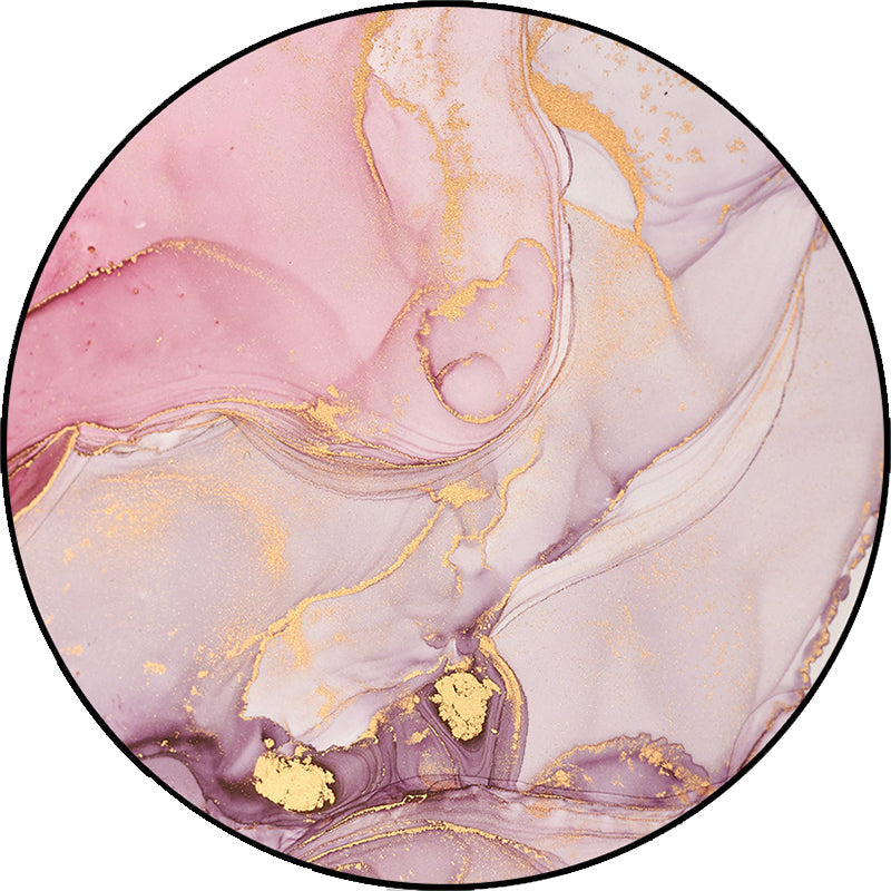 Modern living room rug in pink abstract watercolor painting printed rug polyester non-slip washable area rug