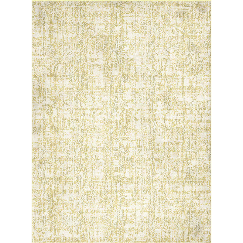 Simple abstract rug Yellow Polyester rug Machine washable Non-slip back Rug for bedroom