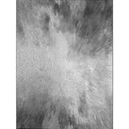 Modern living room rug in gray abstract spray print rug polyester pet-friendly washable rug for the area