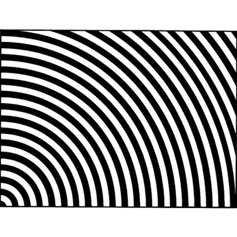 Black and White Bedroom Carpet Novelty 3D Half Arch Pattern Rug Polyester Non-slip Stain Resistant Carpet