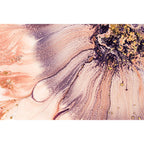 Contemporary modern rug in pink abstract floral pattern rug polyester washable rug for home decor