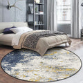 Minimalist modern rug white abstract ink painting pattern rug polyester washable pet-friendly rug for home decor