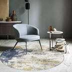 Minimalist modern rug white abstract ink painting pattern rug polyester washable pet-friendly rug for home decor
