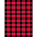 Casual modern rug in red checkered stripe pattern Rug polyester pet-friendly non-slip rug for home decor