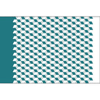 Modern living room rug Multicolored cube pattern rug Polyester non-slip backing washable rug