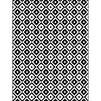 New Modern Carpet in Black-White Rhombus Pattern Carpet Polyester Non-Slip Pet-Friendly Carpet for Living Room Decoration