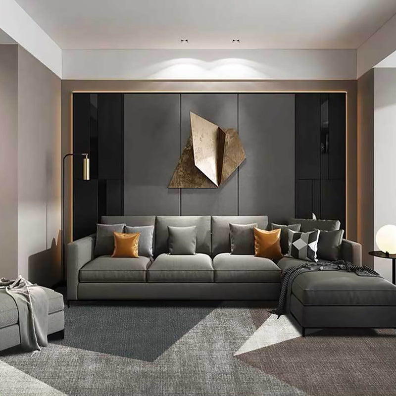 Brown modern rug polyester color block rug washable non-slip backing rug for the living room