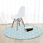 Cattle Rug Southwest Simple Geometric Grid Tribal Rug Polyester Non-slip Stain-resistant Area Rug