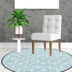 Cattle Rug Southwest Simple Geometric Grid Tribal Rug Polyester Non-slip Stain-resistant Area Rug