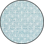 Cattle Rug Southwest Simple Geometric Grid Tribal Rug Polyester Non-slip Stain-resistant Area Rug