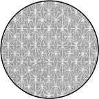 Cattle Rug Southwest Simple Geometric Grid Tribal Rug Polyester Non-slip Stain-resistant Area Rug