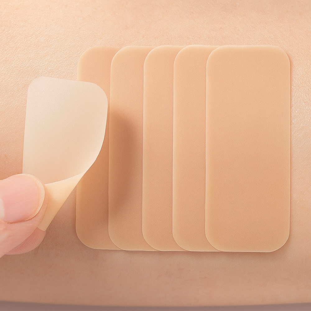 Waterproof Scar Concealer Patches with 13 × 8.5 cm Polyurethane Film