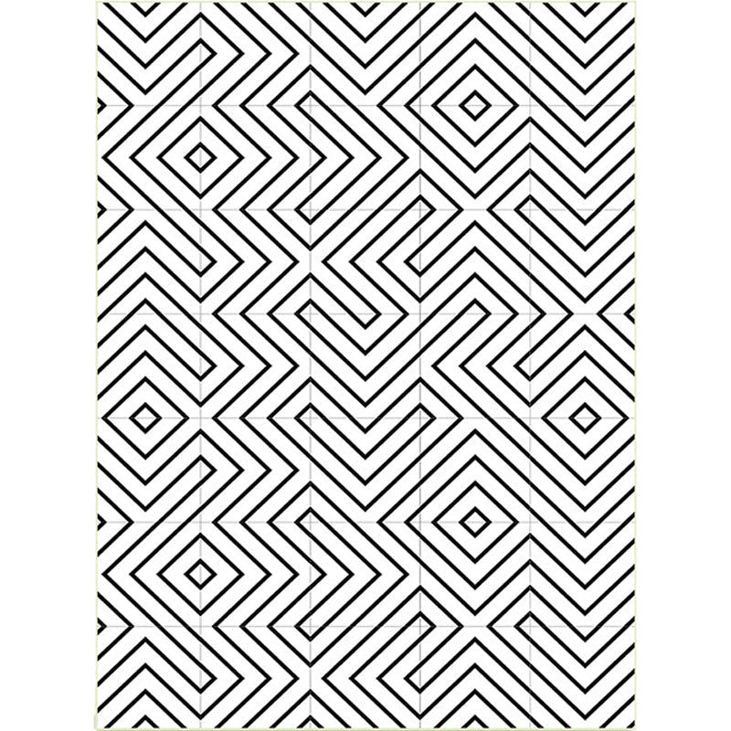 Modern living room rug in white with geometric line pattern Rug polyester stain-resistant washable rug for the area