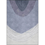 Novelty Living Room Rug Multicolor Color Block Wood Grain Print Rug Polyester Washable Pet-Friendly Rug