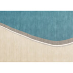 Colorful Round Bedroom Carpet Novelty Color Block Pattern Area Rug Polyester Washable Anti-Slip Carpet