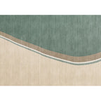 Colorful Round Bedroom Carpet Novelty Color Block Pattern Area Rug Polyester Washable Anti-Slip Carpet
