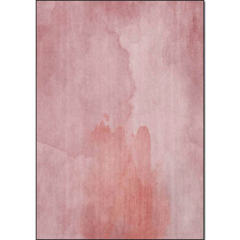 Unique abstract rug Pink simple rug polyester washable non-slip backing rug for the living room