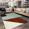 Modern Living Room Rug Multicolored Color Cut Irregular Shape Dots Print Rug Polyester Non-Slip Back Rug