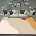 Novelty Living Room Rug Colorful Color Block Print Rug Polyester Pet Friendly Stain Resistant Rug