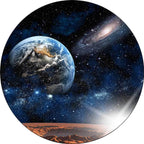 Modern living room carpet in blue space galaxy Earth print carpet polyester non-slip back carpet