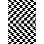 Black and White Bedroom Rug Modern Plaid Houndstooth Pattern Rug Polyester Non-Slip Back Rug