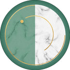 Modern living room rug in green and white with color block marble print rug polyester anti-slip area rug
