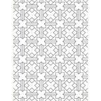 Simply modern rug in white geometric cross square pattern rug polyester pet-friendly rug for home decor