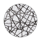 White Novelty Rug Polyester Abstract Rug Machine Washable Non-Slip Back Rug for the Living Room